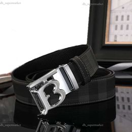 Men's Belt Automatic Buckle Brand Name Belt burr berry belts Luxury Striped Letter Buckle Classic Fashion Belt Gold Silver Black Buckle Casual Width 3.8cm Size