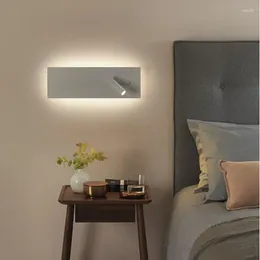 Wall Lamp LED Bedroom Bed Headboard Light L40CM W12CM Study Living Room Sconce Adjustable With On/off Switch