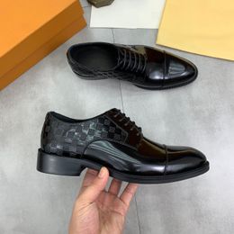 MAN LUXURY DRESS SHOE DESIGNER top LEATHER Lace-up BUSINESS LOAFERS Male Casual HIGH QUALITY SHOES for MEN Zapatos De Hombre 1.19 05