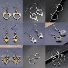Dangle Earrings Love Heart Men Accessories In