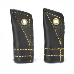 Black Leather Sheaths Quartz Titanium Ceramic Nail Ti Protector For Honeybird Nectar Collector Tobacco Cigarette Smoking Accessories