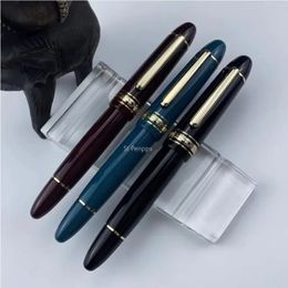 St Penpps 630 Fountain Pen Iraurita Nib 0.5~0.7mm Nib Piston Resin Gold Clip Pen Stationery Business Writing Gifts 240119