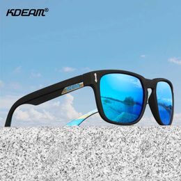 Sunglasses KDEAM Casual Men Polarised Sunglasses 5-Barrel Screw Hinge Outdoor Driving Sun Glasses For Women Wear-Resisting Category 3 YQ240120