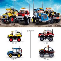 Blocks Speed Champions Racing Conqueror Off Road Car SUV Vehicle Building Blocks Kit Bricks Classic Model Toys For Children Gifts