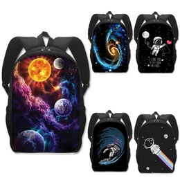 Bags Space Astronaut Print Backpack Galaxy Children School Bags Women Men Travel Laptop Backpacks Casual Outdoor Book Bag Backpack