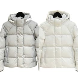 Women's Designer Brand White Goose Down Thickened Warm 750 Puff Couple Removable Hooded Down Jacket