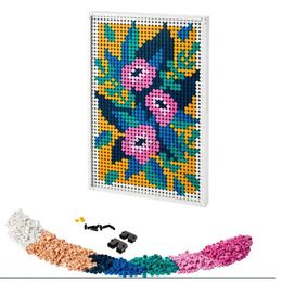 Blocks 31207 FLORAL Pixel Art FLOWER Painting Building Blocks Bricks DIY Set Wall Decorations Toy Challenging Creative Gift For Girl 240120