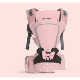 Carriers Slings Backpacks 036 Months Bow Breathable Front Facing Baby Carrier Hipseat 20Kg Infant Comfortable Sling Backpack Pouch Wra Dhzqv
