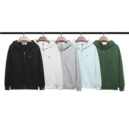 Spring/Summer New Sweater Embroidered Hoodies with Hoodies, Solid Color, Men's and Women's Hoodies, Outdoor Sports Sweaters, Zipper Coat, Long sleeved Top closures