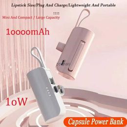 Cell Phone Power Banks 10000mAh Mini Wireless Power Bank Large Capacity Fast Charging Power Bank Emergency External Battery for IPhone Type-c