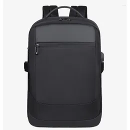 Backpack Casual Oxford Soild Backpacks Zipper Water Repellent Business Trip Daily Bags For Men 2024 Fashion On Sale Laptop Mochila