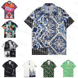 Luxury Mens Beach Shirts Hawaii Floral Casual Shirts Designer Button Shirts Tees Various Styles M-XXXL