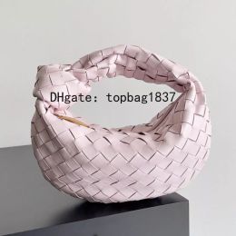 tote hobo bags Designer Handbags light pink Leather weaving Crossbody bags Intrecciato grade lambskin drawstring Shoulder bag 10A mirror Top Metal handle handbag