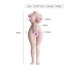 A Half body silicone doll Aeroplane Busted male cup products adult sex toys mature female half inflatable masturbation film 780K