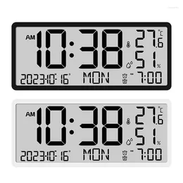 Wall Clocks Large Battery Operated Digital Clock Functional Convenient Electronic Desktop For Home And Offices