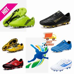 2024 high quality sports mens shoes hot blood football shoes football boots white edge green air cushion shock absorbing and anti slip shoes 3545