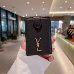Fashion Women's Multi layered Card Bag Designer Women's Logo Y Coin Wallet Large Capacity Upper and Lower Mouth Men's Driver's Licence Bag