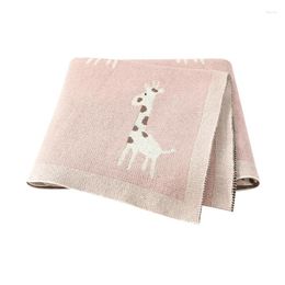 Blankets Swaddling Baby Super Soft Born Ddle Wrap Pography Accessories 100 80Cm Cotton Knit Infant Kids Boys Girls Stroller Towel Drop Dh3Cm