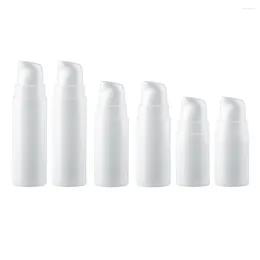 Storage Bottles Airless Vacuum Pump Bottle 5ml 10ml 15ml Travel Dispenser Carry Lotion Refillable Vial Sample Container