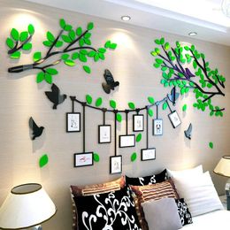 Wall Stickers Bedroom Bedside Decoration Acrylic Sticker 3D Stereo Po Picture Frame Sofa Background Room