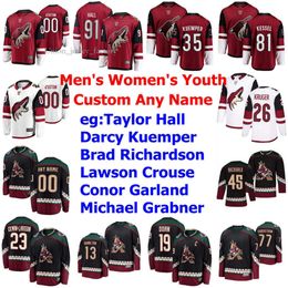 Arizona Coyotes Ice Hockey Jerseys Men S Taylor Hall Jersey Jeremy Roenick Shane Doan Phil Kessel Oliver Ekman-larsson Custom Ed 6341