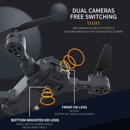 1pc Drone With 4K Dual Cameras, One-button Takeoff, Gesture Photography, Three-way Obstacle Avoidance, Remote-controlled Folding Four-axis Drone