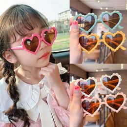 Sunglasses Kids Cartoon Heart Girls Boy Children Outdoor Round Polarized UV400 Sun Glasses Fashion Party Eyeglasses