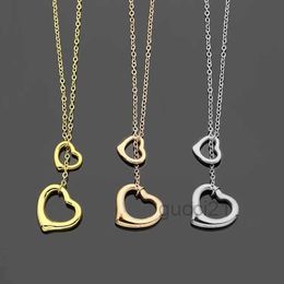 Designe Luxury Popular Necklace New Product Hollow Out Single Double Pendant 18k Gold High Quality Designer Jewellery O0AK 050G