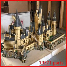 Blocks MOC-30884 Model Magic Movie Castle Central courtyard Fountain square Assembly Building Blocks brick Diy Kit for Adults Toys Gift 240120