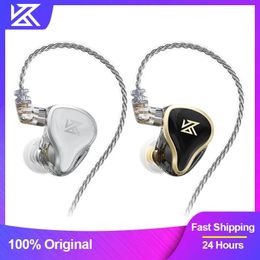 Earphones KZ ZAS 16Unit Hybrid Technology Wired Earphones InEar HIFI Noise Reduction Earplug 8 Core Wire Headphones With Microphone