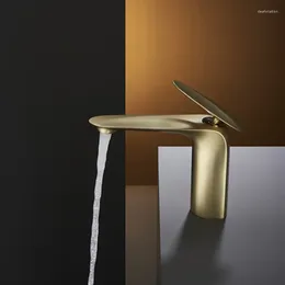 Bathroom Sink Faucets Modern Luxury Design Electroplated Faucet Under Counter Basin Tap & Cold Water Mixer Renovation Accessorie