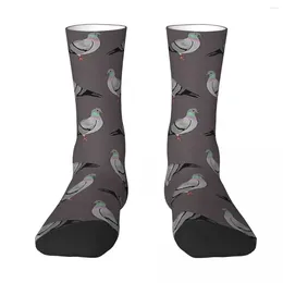 Men's Socks All Seasons Crew Stockings Pigeon Walk Harajuku Fashion Hip Hop Long Accessories For Men Women Christmas Gifts