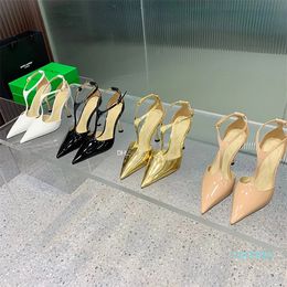 Pumps heels shoes ankle Stiletto sandals Heeled point women Luxury Designers Dress shoe Evening Flat bottomed women's