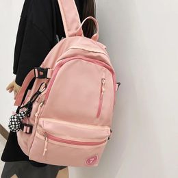 Bags EnoPella Fashion Women Waterproof Backpack For Teenage Girl Travel Mochila Female School Bag Children Men Black Rucksack
