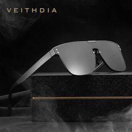 Sunglasses VEITHDIA Men Sunglasses Brand Fashion Retro Aluminum Polarized UV400 Lens Vintage Eyewear Accessories Sun Glasses For Male V6881 YQ240120