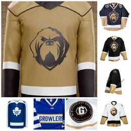 Newfoundland Growlers 2021 Third ECHL St. John's Maple Leafs Nights Brady Ferguson Justin Brazeau Giorgio Estephan Hockey Jersey All S 8644