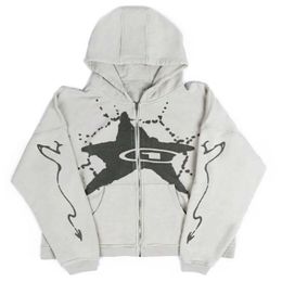 Men's Hoodies Sweatshirts Winter New Hip-hop Oversized Print Design Hooded Sweater Men and Women Ins Autumn and Winter Loose and Warm All-match Hoodie J240120