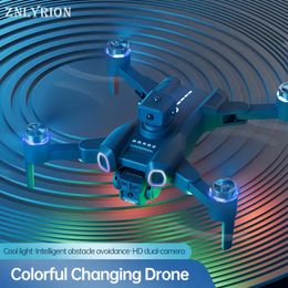 Seven-Color LED Lights,New H117 RC Drone:Dual Electric Cameras, Brushless Power,Obstacle Avoidance, Built-In Hovering, One-Key Takeoff And Return, Gesture Photography