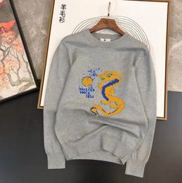 24SS designer Hoodie Men's Sweaters dragon embroidery letter 1854 long sleeve women blue Black Grey M-3XL