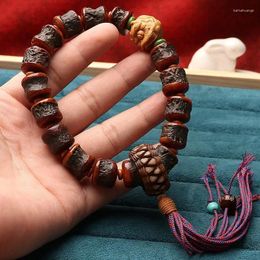 Strand UMQ Original Design Retro Tibetan Style Yak Bone Bracelet Gabala Single Circle Crafts Handheld Prayer Beads