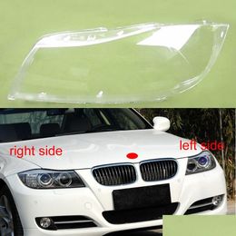 Car Headlights For 3 Series 2009 2010 2011 E90 318 320 325 328 335 E91 Lampshade Headlamp Shell Er Headlight Lens Xenon Drop Delivery Ottz0