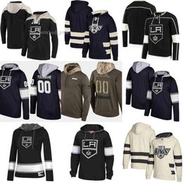 Los Angeles Kings Hoodie Drew Doughty Anze Kopitar Jonathan Quick Wayne Gretzky Jeff Carter Ilya Kovalchuk Hockey Jersey Sweatshirt Ed 1139