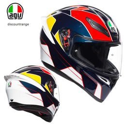 Full Face Open Agv k Motorcycle Helmet Italian Agv K3 K1 K5 Motorcycle Helmet Anti Fog Full Helmet Unisex Racing Helmet Running Helmet 6P3Q