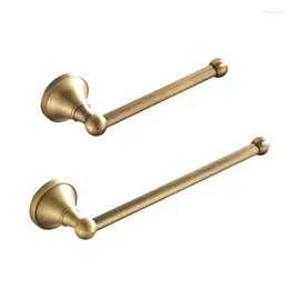 Bath Accessory Set Promotion! 2 Piece Bathroom - Towel Rail And Toilet Paper Holder Antique Brass Wall Mount Brushed Bronze