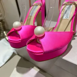 Designer slingback heels women designer sandals platform letter printed high heels office career pink luxury sandal prom wedding high heels 10cm