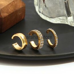 Stud Classic Stainless Steel Ear Buckle for Women Trendy Gold Colour Small Large Circle Hoop Earrings Punk Hip Hop Jewellery Accessories J240120