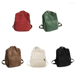 School Bags Corduroy Travel Backpack Japanese College Backpacks Large Capacity Bookbags For Teen Girls Student Rucksack