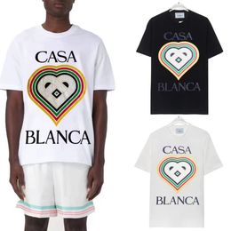 Casablancas Tennis Club T-shirt Mens Designer t Shirt Tee Workout Shirts for Men Oversize 100%cotton Casablancaes t Vintage Short Sleeve Casa977