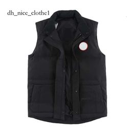 canda goose jacket Feather Autumn Winter Canada Style Mens Down Jacket Real Vest Black Label Goose Fashion Men Women Gilet Advanced 6754 goose jacket