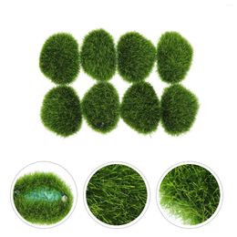 Decorative Flowers Faux Balls Vase Filler Artificial Moss Artifical Plants For Outside Imitated Stone